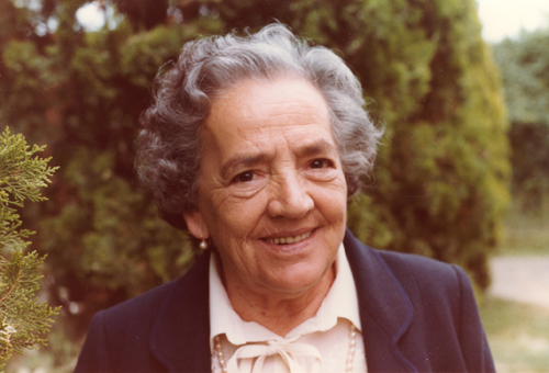 Emma Brizzi Rossi, moglie di Simon, intorno al 1980